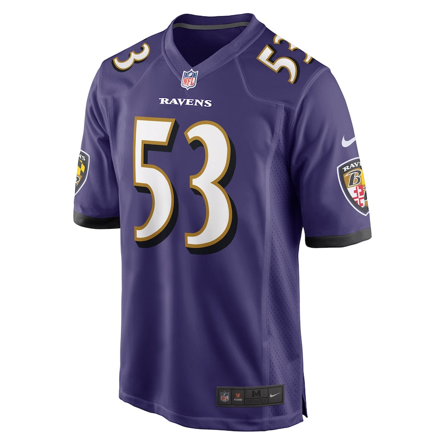 Baltimore Ravens Jihad Ward Game Purple Football Jersey product image