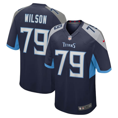 Tennessee Titans Isaiah Wilson Game Navy Football Jersey product image