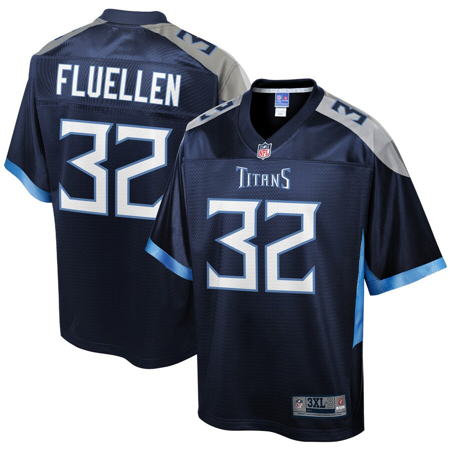 Tennessee Titans David Fluellen Pro Line Big & Tall Team Color Navy Football Jersey product image