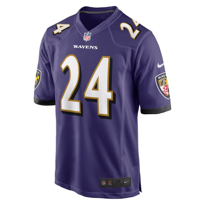 Baltimore Ravens Marcus Peters Game Purple Football Jersey product image