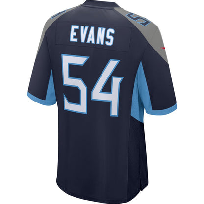 Tennessee Titans Rashaan Evans Game Navy Football Jersey product image