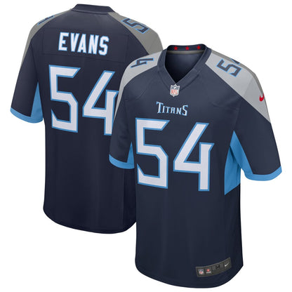 Tennessee Titans Rashaan Evans Game Navy Football Jersey product image