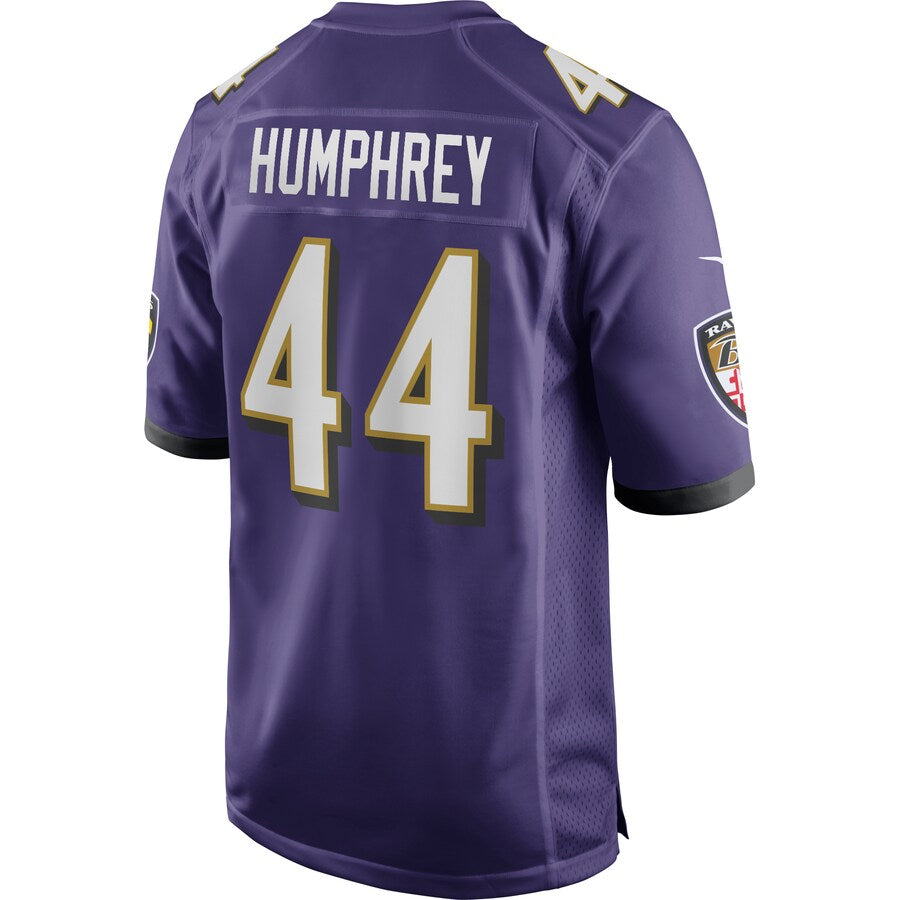 Baltimore Ravens Marlon Humphrey Game Purple Football Jersey product image
