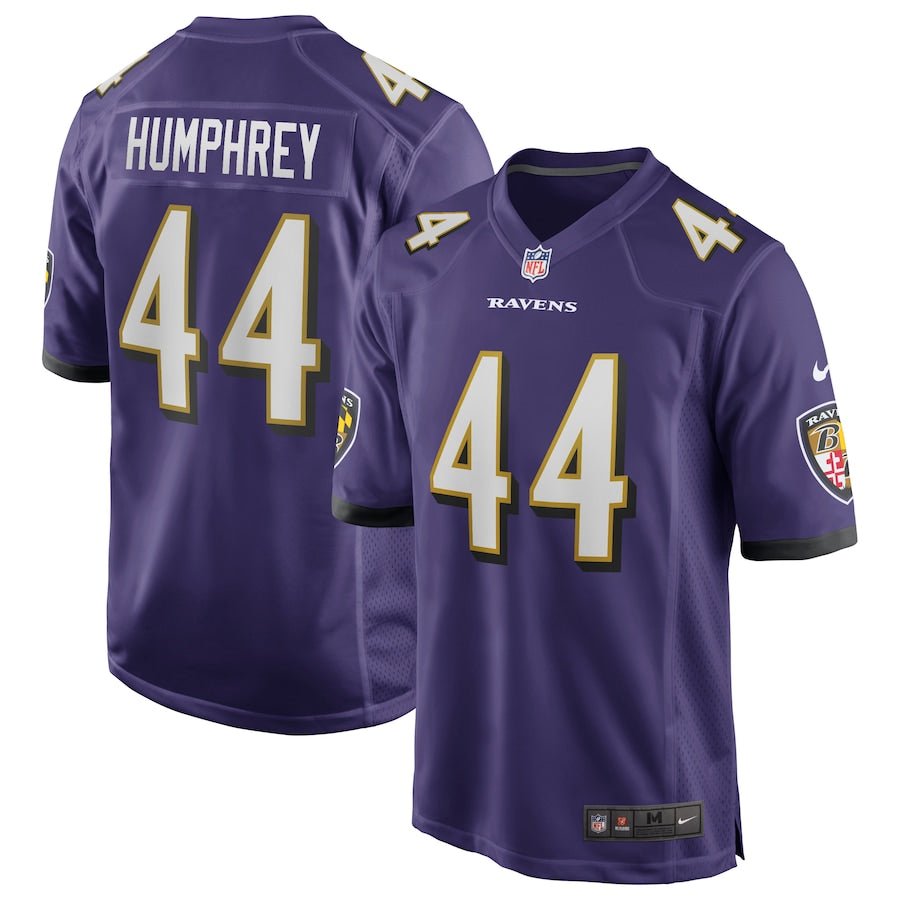 Baltimore Ravens Marlon Humphrey Game Purple Football Jersey product image