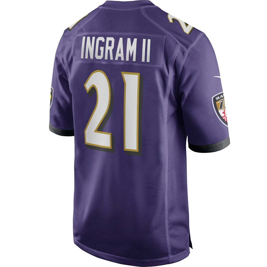 Baltimore Ravens Mark Ingram Team Game Purple Football Jersey product image