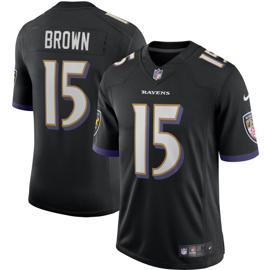 Baltimore Ravens Marquise Brown Limited Black Football Jersey product image