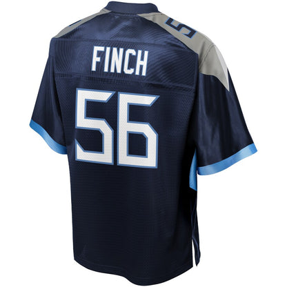 Tennessee Titans Sharif Finch Pro Line Big & Tall Team Color Navy Football Jersey product image