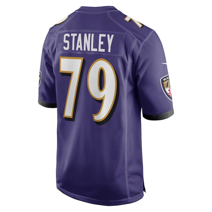 Baltimore Ravens Ronnie Stanley Game Purple Football Jersey product image