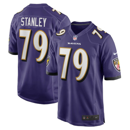Baltimore Ravens Ronnie Stanley Game Purple Football Jersey product image