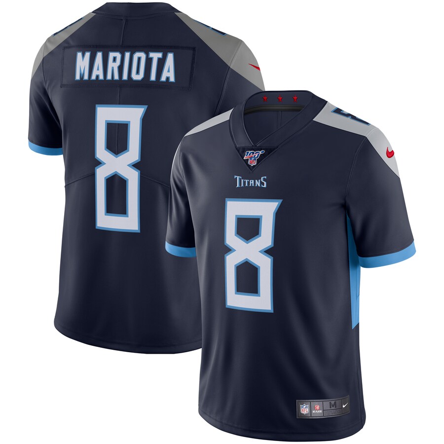 Tennessee Titans Marcus Mariota Limited Navy Football Jersey product image
