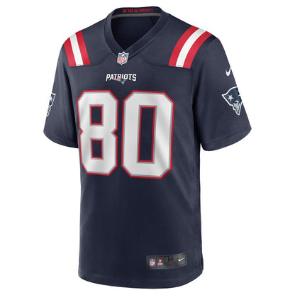 New England Patriots Gunner Olszewski Game Navy Football Jersey product image