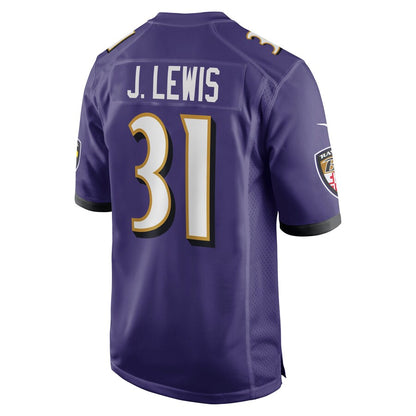 Baltimore Ravens Jamal Lewis Game Purple Football Jersey product image