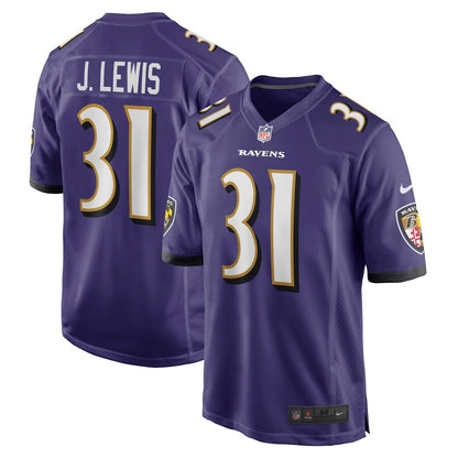 Baltimore Ravens Jamal Lewis Game Purple Football Jersey product image