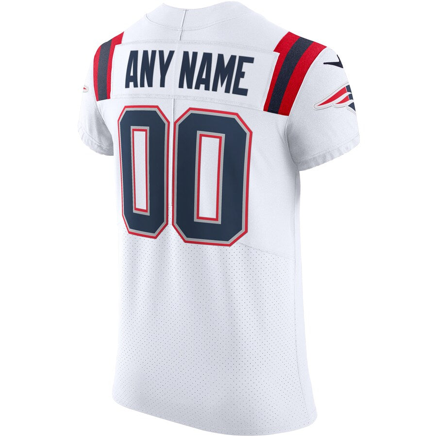 New England Patriots Custom White Football Jersey product image