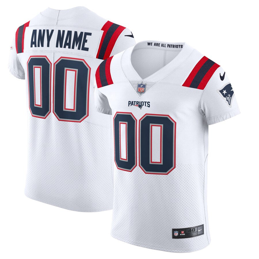 New England Patriots Custom White Football Jersey product image