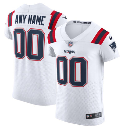 New England Patriots Custom White Football Jersey product image