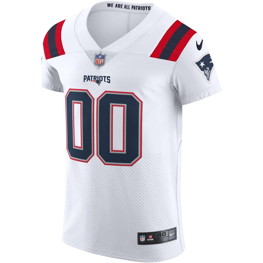 New England Patriots Custom White Football Jersey product image
