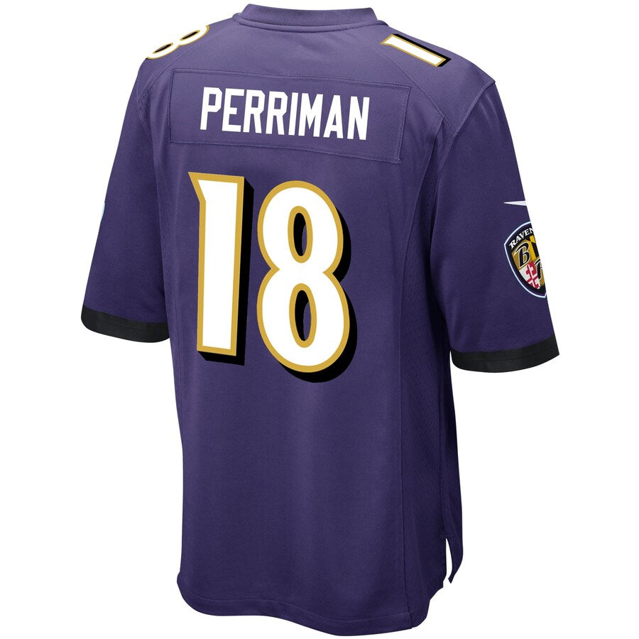 Baltimore Ravens Breshad Perriman Game Purple Football Jersey product image