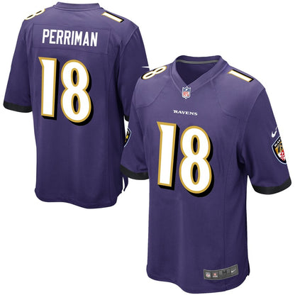 Baltimore Ravens Breshad Perriman Game Purple Football Jersey product image