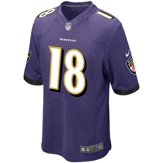 Baltimore Ravens Breshad Perriman Game Purple Football Jersey product image