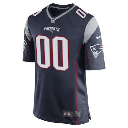 New England Patriots Navy Custom Game Navy Football Jersey product image