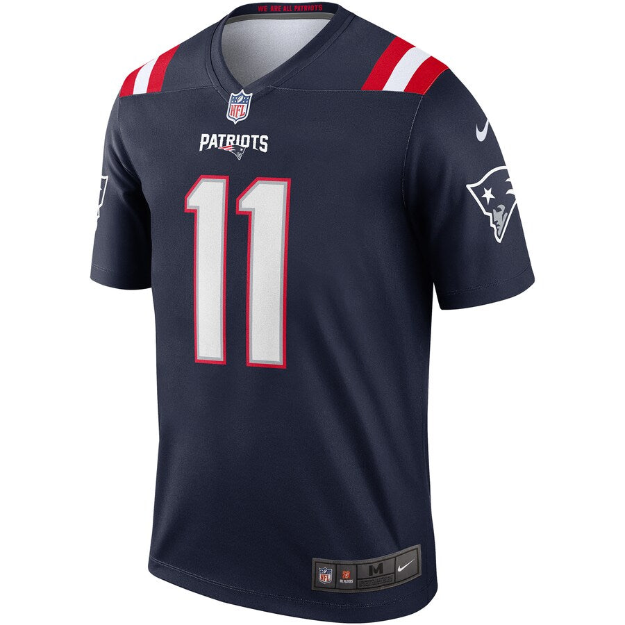 New England Patriots Julian Edelman Navy Football Jersey product image