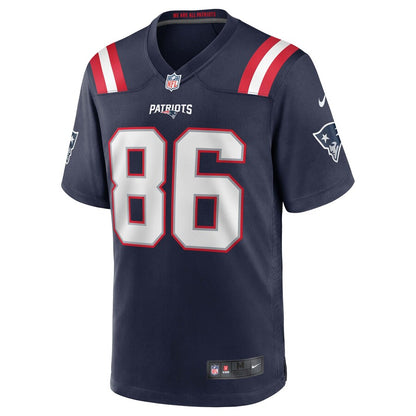 New England Patriots Devin Asiasi Team Game Navy Football Jersey product image
