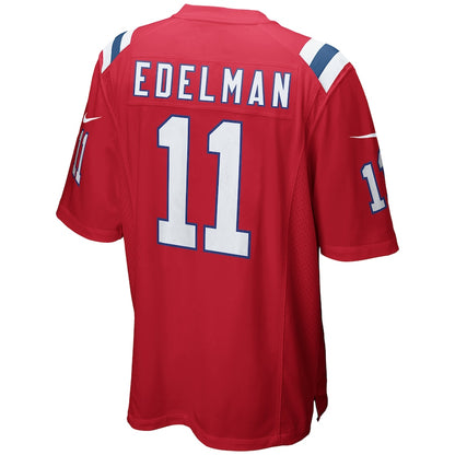 New England Patriots Julian Edelman Alternate Game Red Football Jersey product image