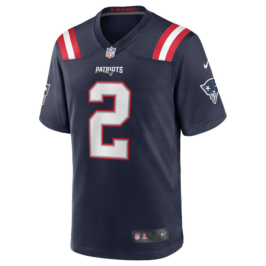 New England Patriots Brian Hoyer Game Navy Football Jersey product image