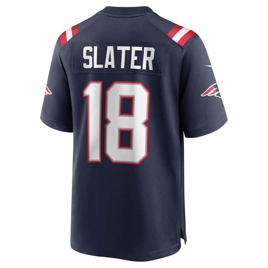 New England Patriots Matthew Slater Game Navy Football Jersey product image
