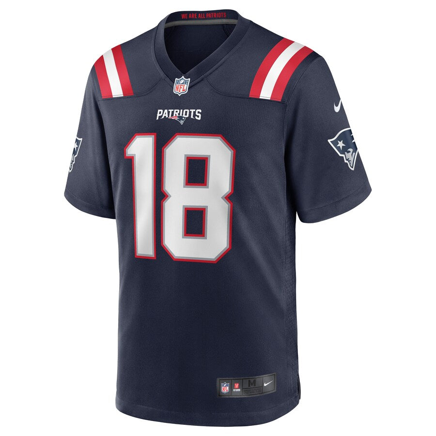New England Patriots Matthew Slater Game Navy Football Jersey product image
