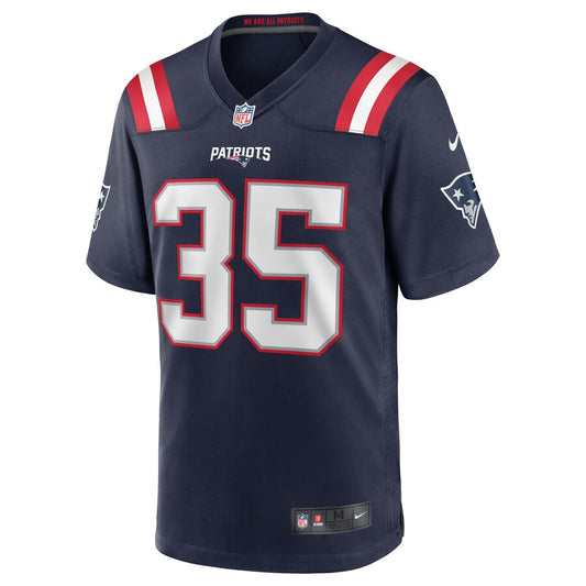 New England Patriots Kyle Dugger Team Game Navy Football Jersey product image