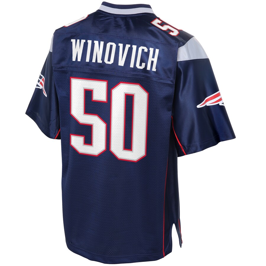 New England Patriots Chase Winovich Pro Line Big & Tall Navy Football Jersey product image