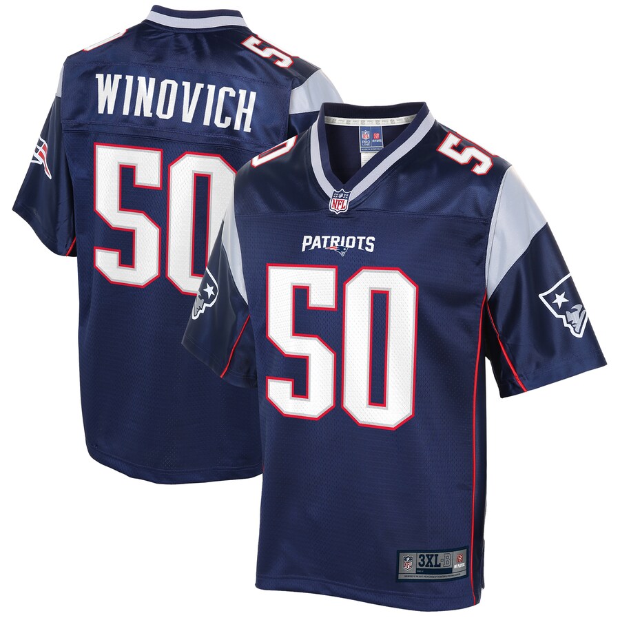 New England Patriots Chase Winovich Pro Line Big & Tall Navy Football Jersey product image