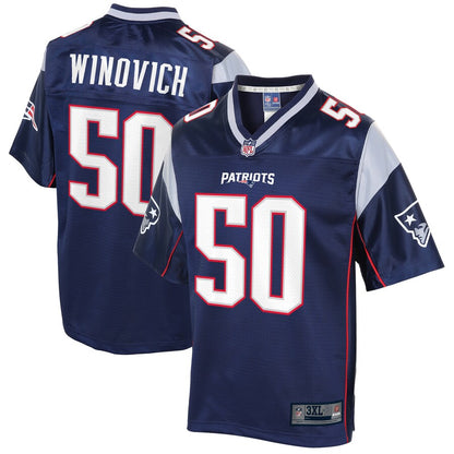 New England Patriots Chase Winovich Pro Line Big & Tall Navy Football Jersey product image