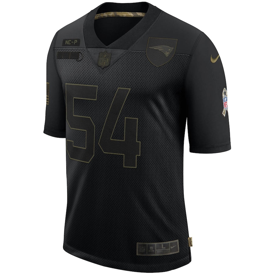 New England Patriots Tedy Bruschi Limited Salute To Service Black Football Jersey product image