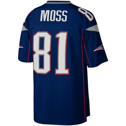 New England Patriots Randy Moss Legacy Navy Football Jersey product image