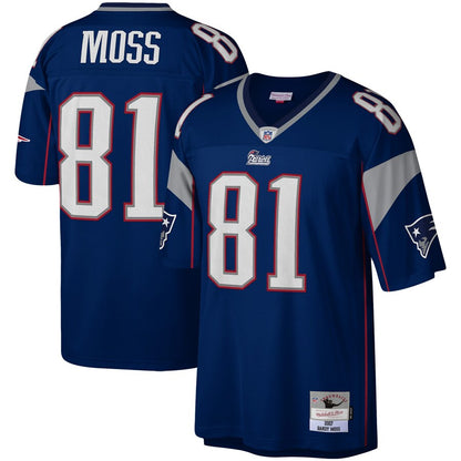 New England Patriots Randy Moss Legacy Navy Football Jersey product image