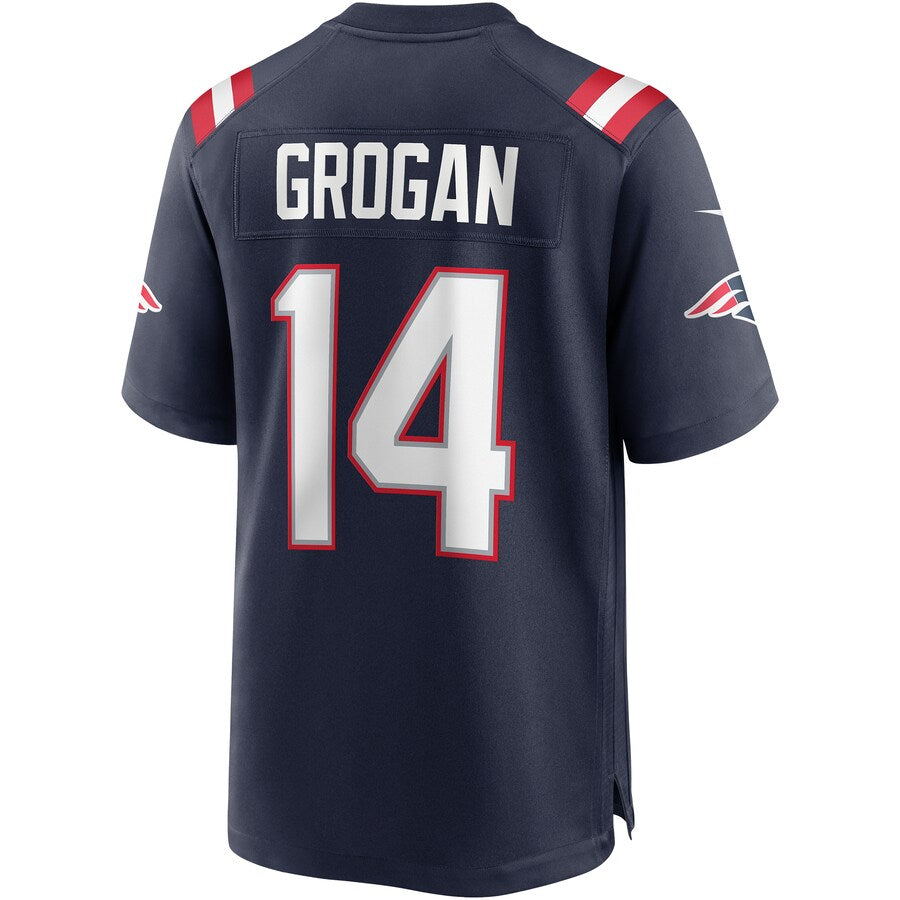 New England Patriots Steve Grogan Game Navy Football Jersey product image