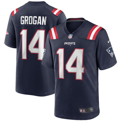 New England Patriots Steve Grogan Game Navy Football Jersey product image