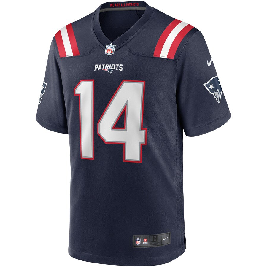 New England Patriots Steve Grogan Game Navy Football Jersey product image