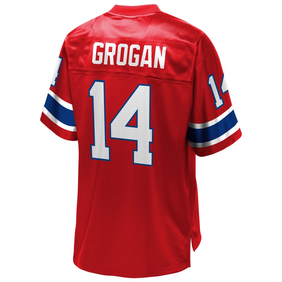 New England Patriots Steve Grogan Pro Line Red Football Jersey product image