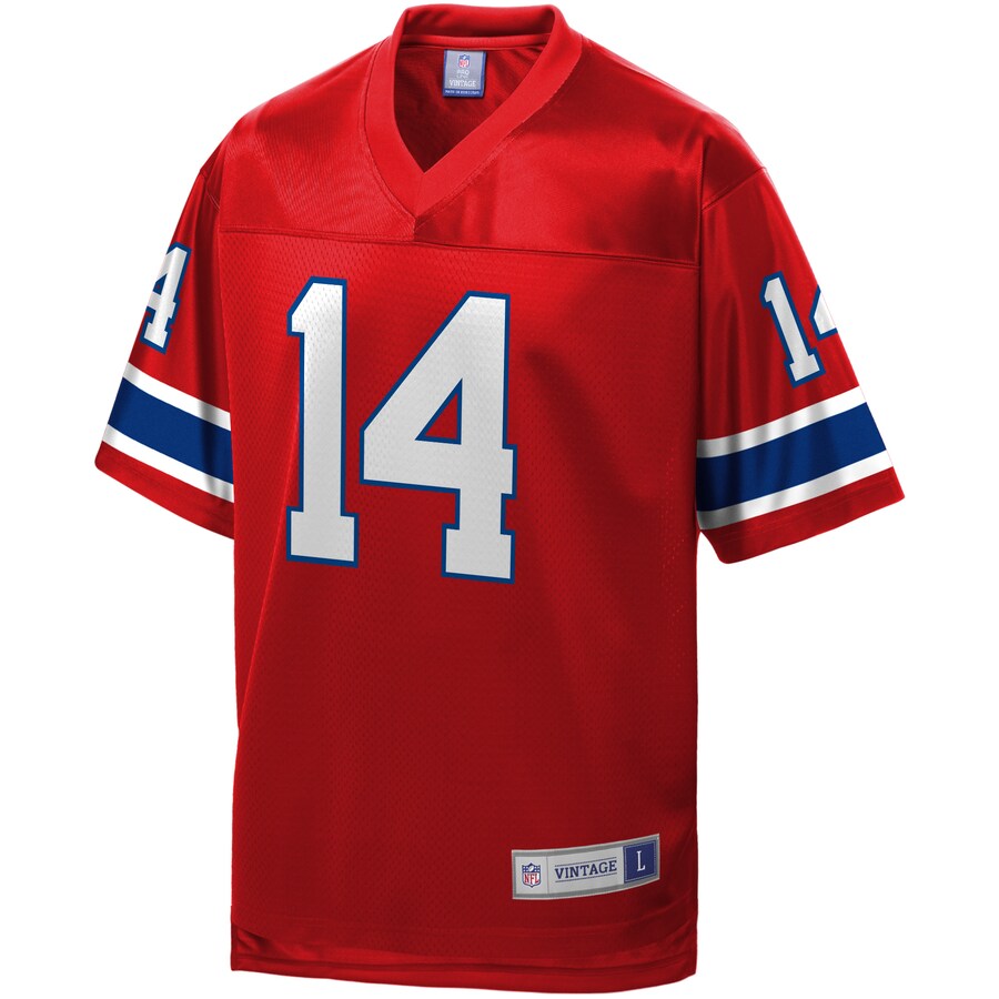 New England Patriots Steve Grogan Pro Line Red Football Jersey product image