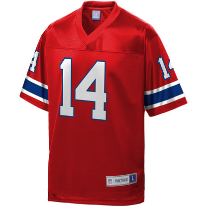 New England Patriots Steve Grogan Pro Line Red Football Jersey product image