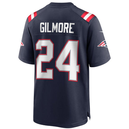 New England Patriots Stephon Gilmore Game Navy Football Jersey product image