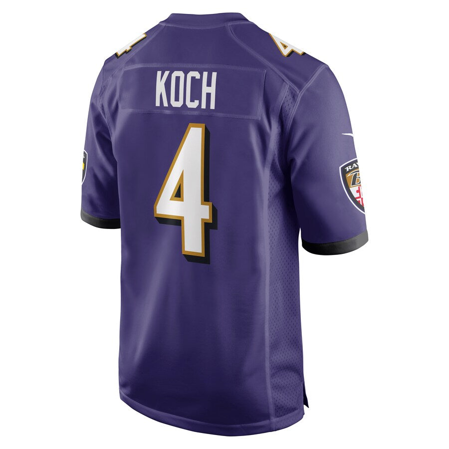 Baltimore Ravens Sam Koch Game Purple Football Jersey product image