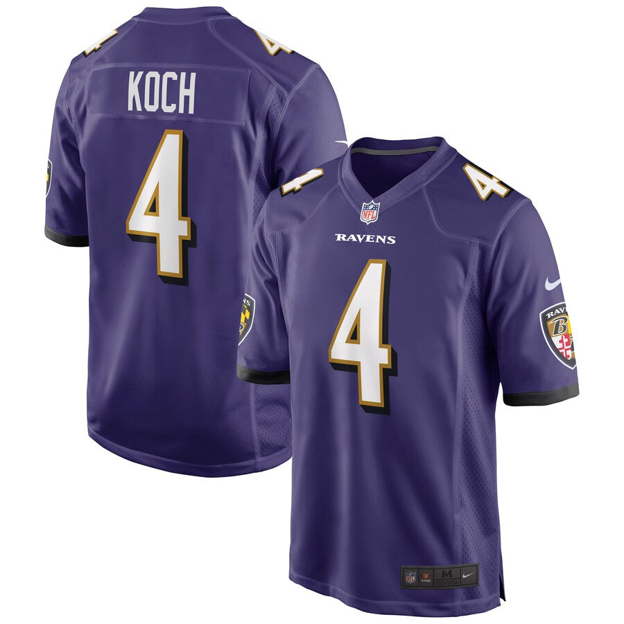 Baltimore Ravens Sam Koch Game Purple Football Jersey product image