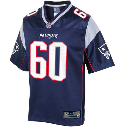 New England Patriots David Andrews Pro Line Big & Tall Navy Football Jersey product image