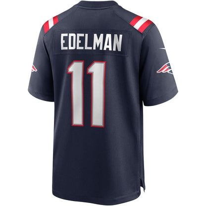New England Patriots Julian Edelman Game Navy Football Jersey product image