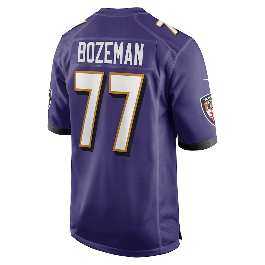 Baltimore Ravens Bradley Bozeman Game Purple Football Jersey product image